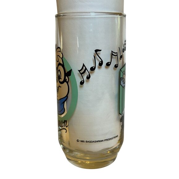Vintage 1985 The Chipmunks Simon Drinking Character Glass - Picture 6 of 10